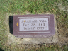 Sarah Ann Wall Headstone