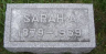 Sarah Wall Headstone