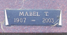 Clifford and Mabel Wall Headstone